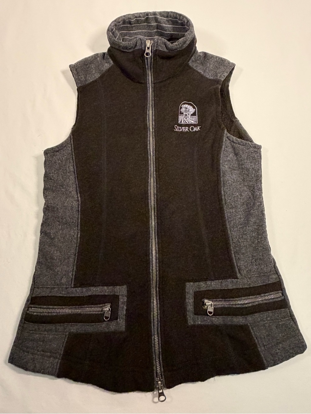 Kuhl Woman's XS Grey & Black Fleece Vest Silver Oak